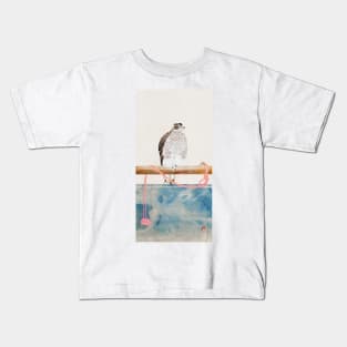 Japanese hawk (19th century) Vintage Woodblock Print by Tosa Mitsuoki Kids T-Shirt